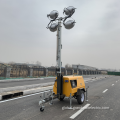 Portable Mobile Light Towers Trailer 4 X 1000W Mobile Light Tower Trailer Factory